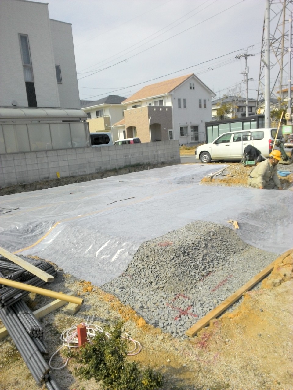 基礎工事中