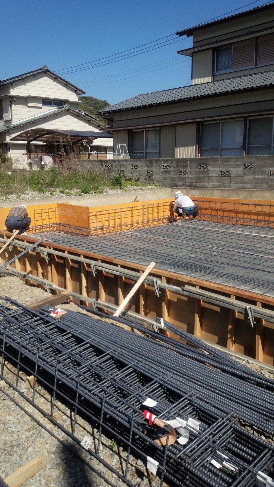 基礎配筋中